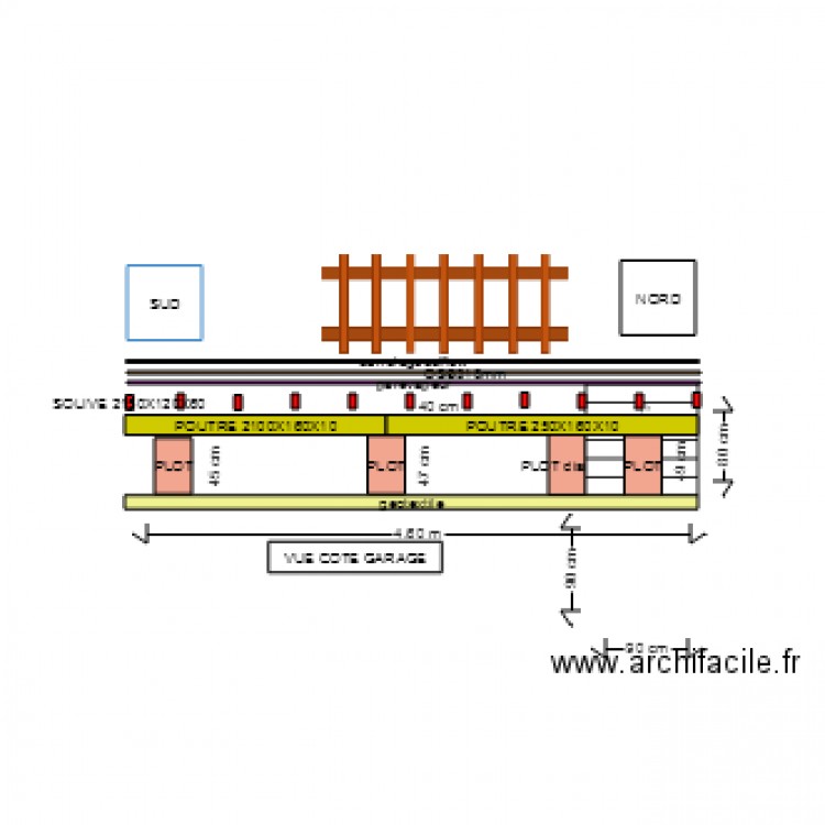 COUPENORDSUD. Plan de 0 pièce et 0 m2