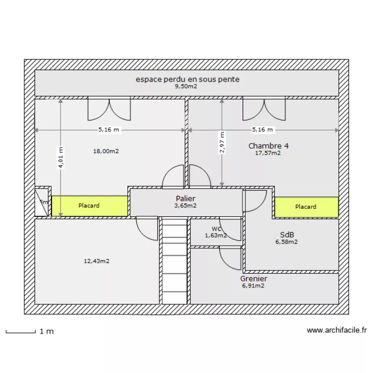 Cornouaille-Etage. Plan de 