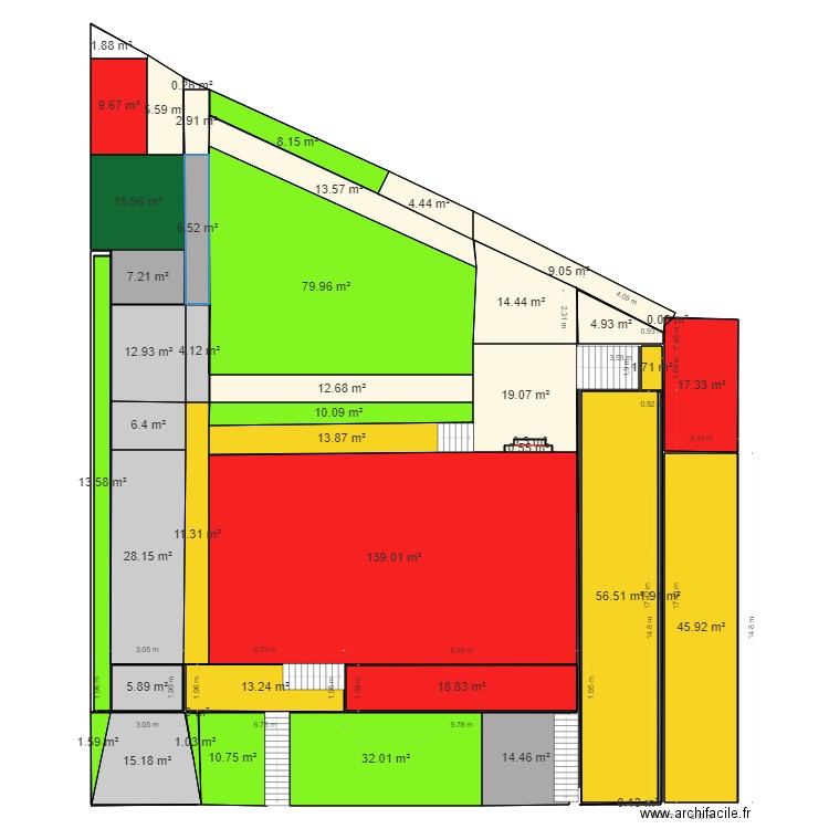 mon extérieur rev1. Plan de 45 pièces et 693 m2