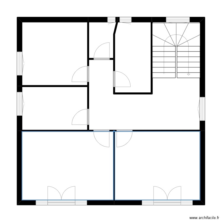 frenois. Plan de 14 pièces et 243 m2