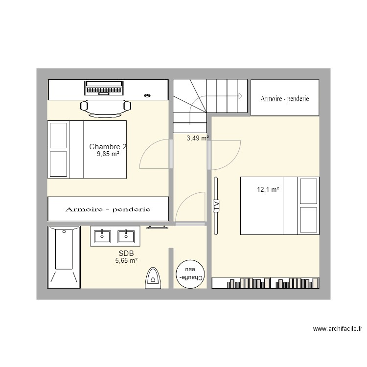 MAISON FAREINS HAUT V3. Plan de 0 pièce et 0 m2