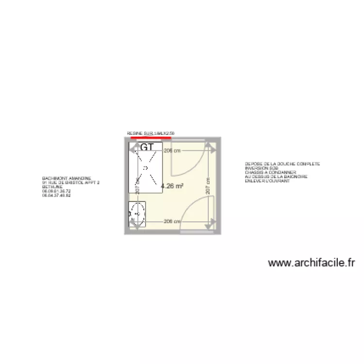 BACHIMONT AMANDINE . Plan de 