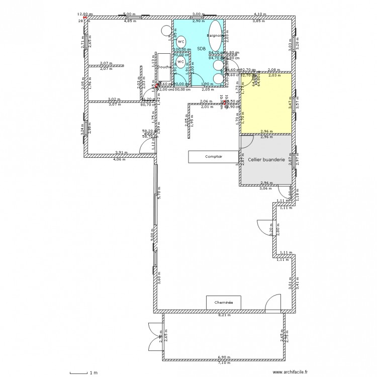 PROJET CHALET. Plan de 0 pièce et 0 m2