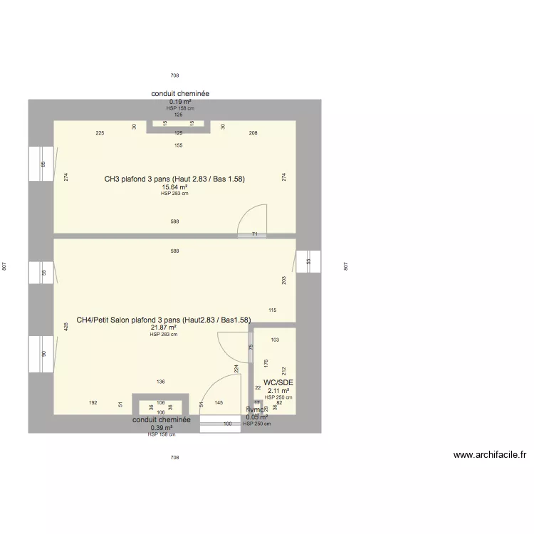 &eacute;tage maison gravoire. Plan de 