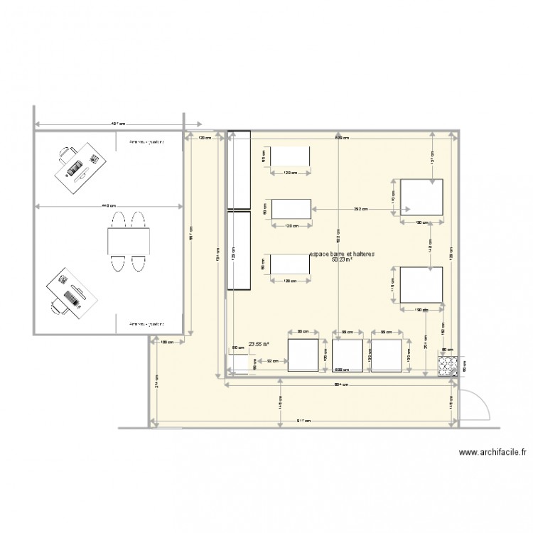 nouvelle salle alteres. Plan de 0 pièce et 0 m2