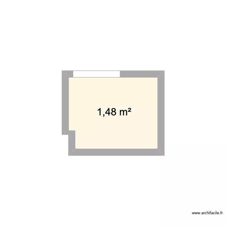 Cabinet de toilette. Plan de 