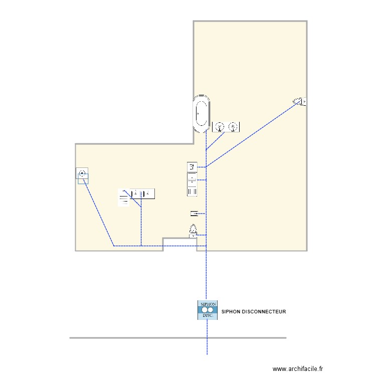 FERAND 1174. Plan de 1 pièce et 85 m2