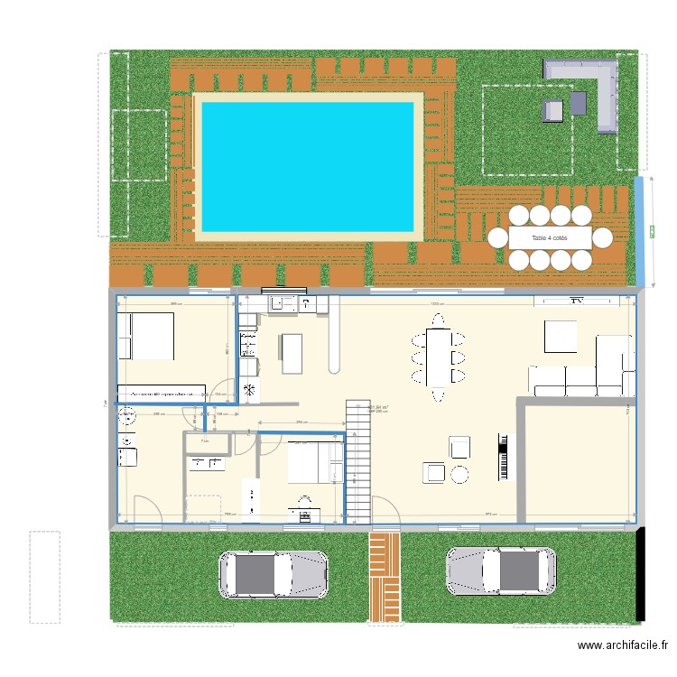 Maison 2023 V04/01. Plan de 1 pièce et 132 m2