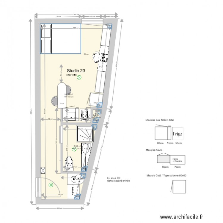 STUDIO 23 APRES. Plan de 0 pièce et 0 m2