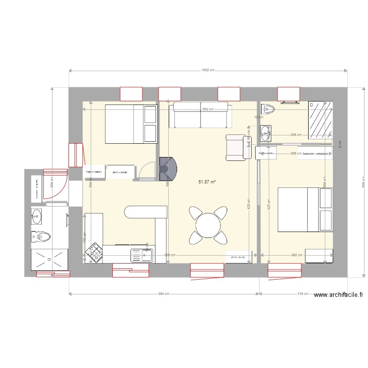 1er étage2020. Plan de 0 pièce et 0 m2