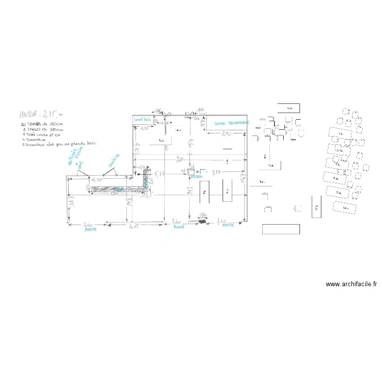 Bapteme Jules en L. Plan de 0 pièce et 0 m2