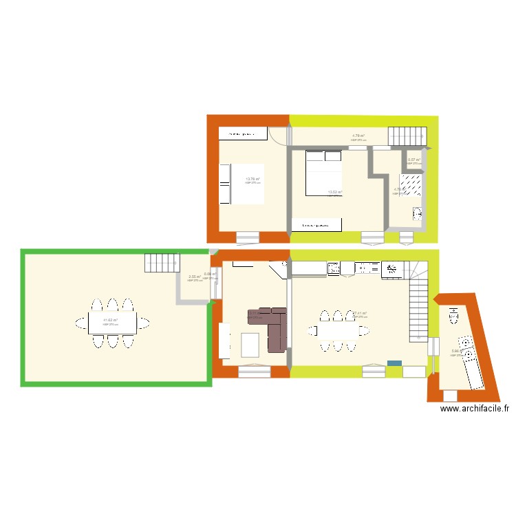 maisonette solution 1. Plan de 0 pièce et 0 m2