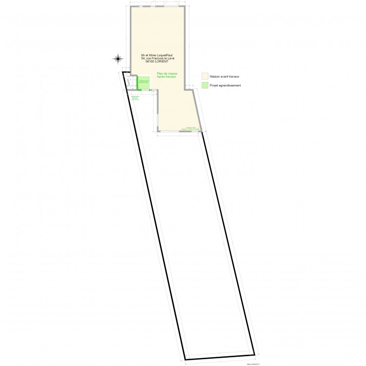 plan de masse après 2. Plan de 0 pièce et 0 m2