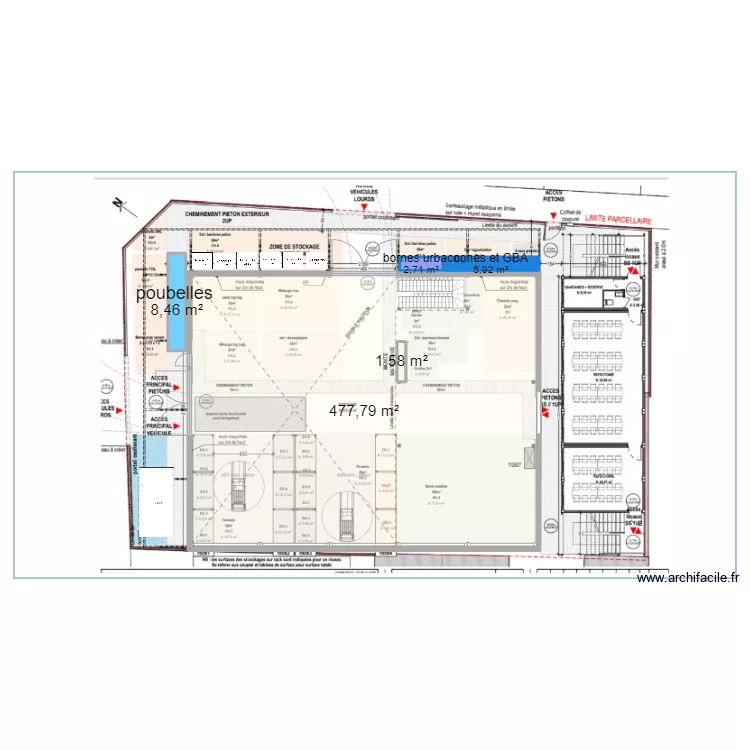 hangar de stockage . Plan de hangar de stockage . Plan de