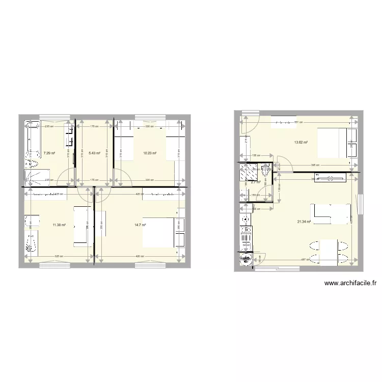 Ti Bibz Etage. Plan de 