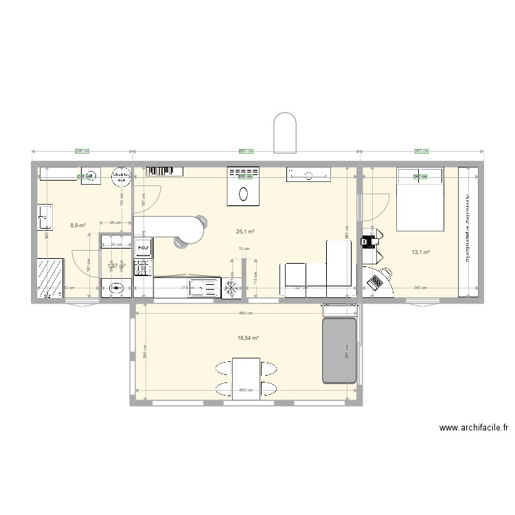 version nov22. Plan de 5 pièces et 67 m2