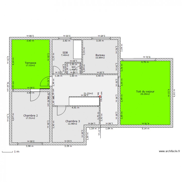 idée01etage. Plan de 0 pièce et 0 m2