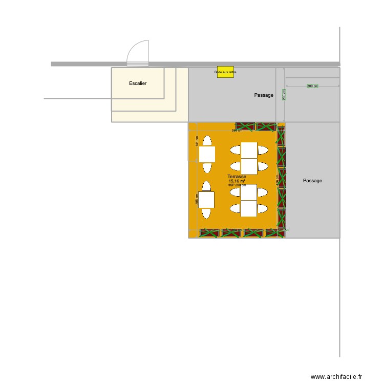 terrasse1. Plan de 0 pièce et 0 m2