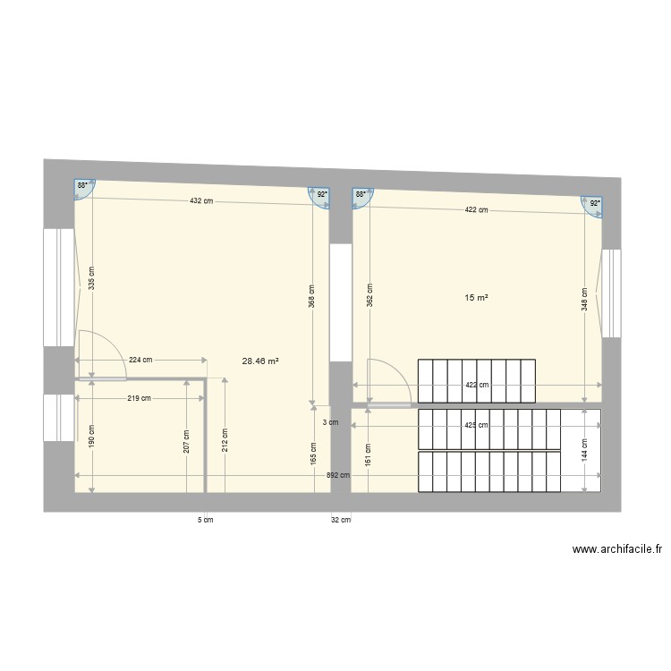 Projet 211 urba schaerbeek 4ème étage. Plan de 0 pièce et 0 m2