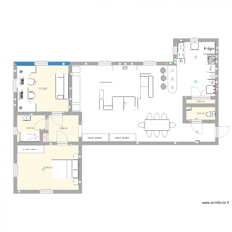 plan appartement 200m2