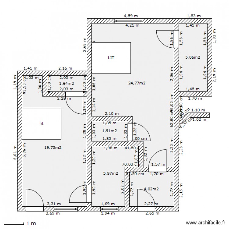 2 chambres d'hôtes. Plan de 0 pièce et 0 m2