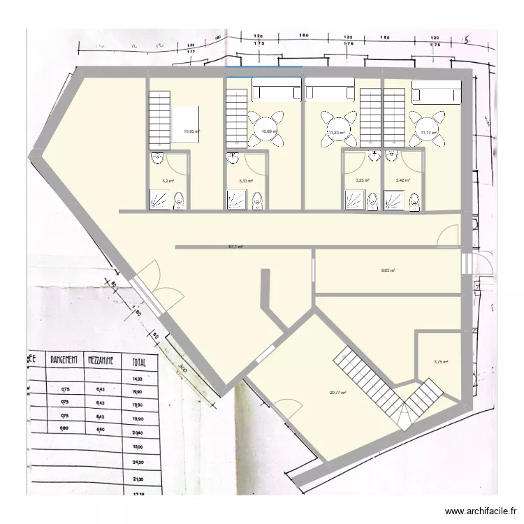 RDC MEZE ORIGINAL. Plan de RDC MEZE ORIGINAL. Plan de