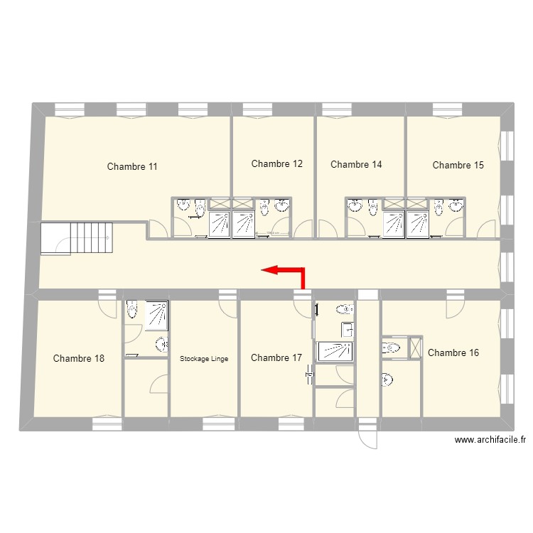 RodinEtage Projet4 pour plan evac. Plan de 0 pièce et 0 m2