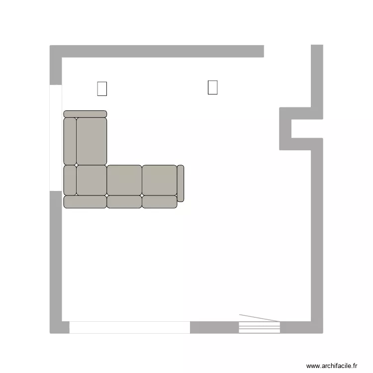 salon. Plan de 