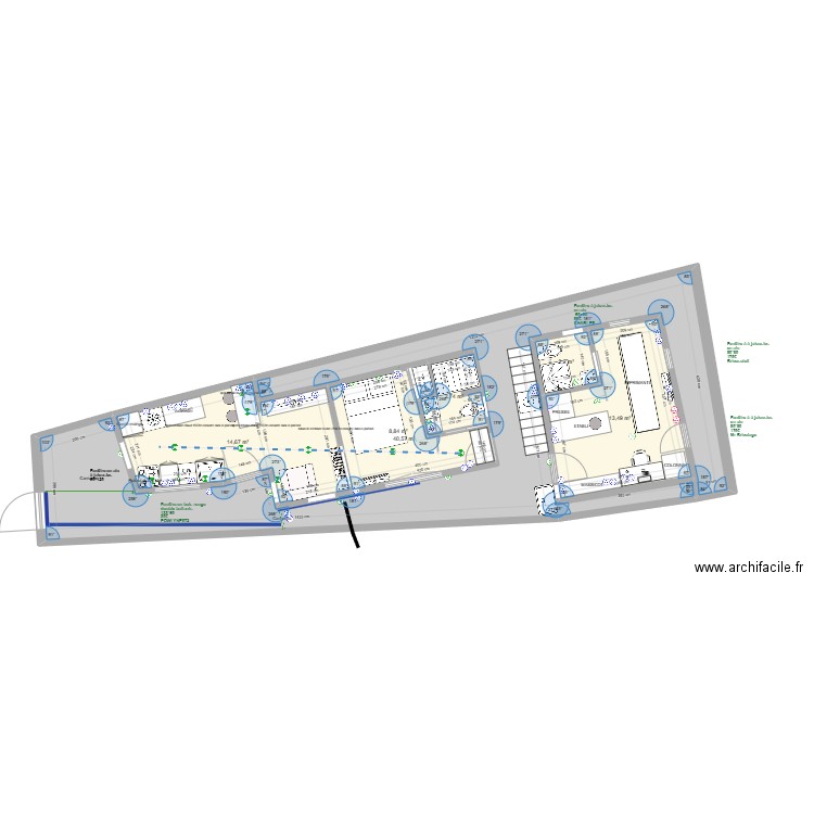 Ste-Thérèse Plan après travaux. Plan de 6 pièces et 83 m2