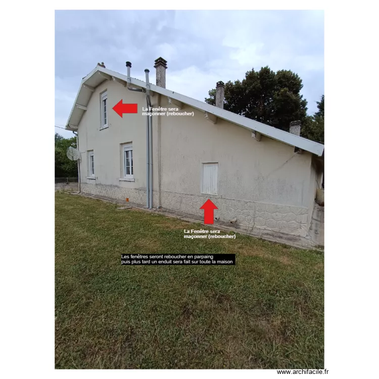 2 fenetre. Plan de 2 fenetre. Plan de