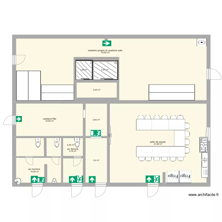 sanitaire services techniques. Plan de sanitaire services techniques. Plan de
