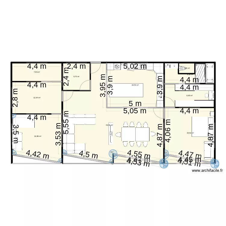Vieuw Talay. Plan de 