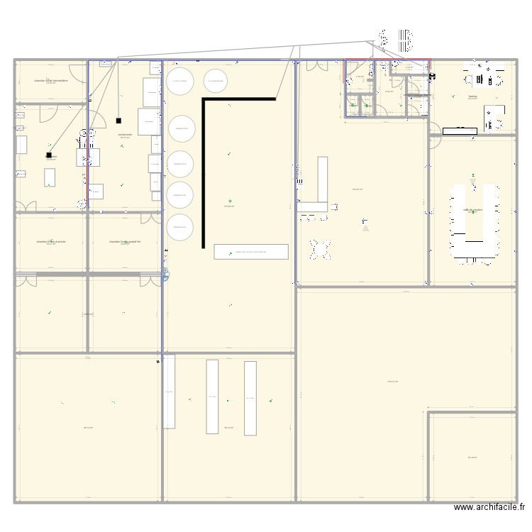 Brasserie v2022-3 version du 181022. Plan de 20 pièces et 990 m2