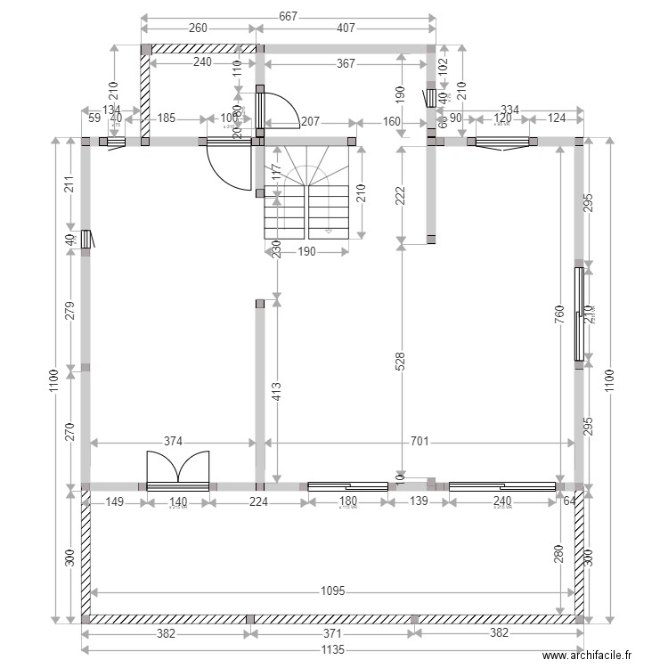 RAULT BERRIGAUD RDC. Plan de 0 pièce et 0 m2