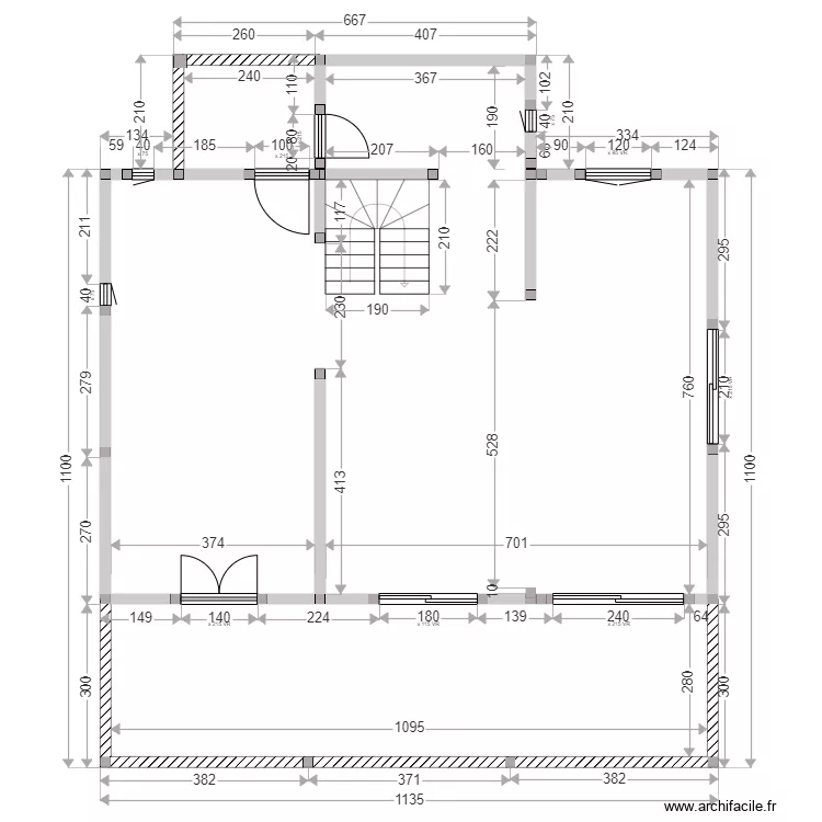 RAULT BERRIGAUD RDC. Plan de 