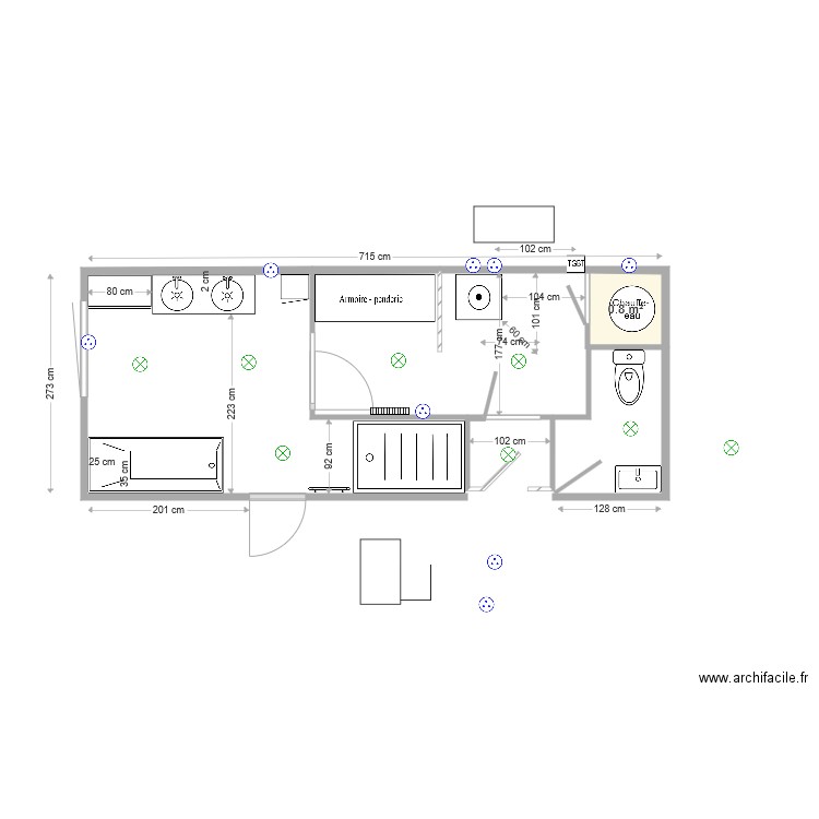 salle de bain dec 2017. Plan de 0 pièce et 0 m2