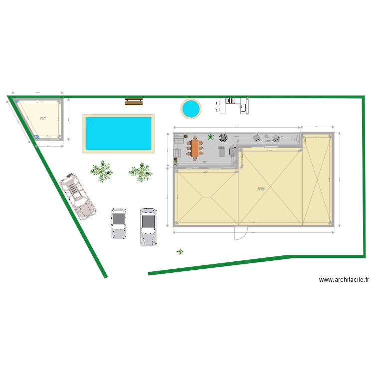 piscine 2. Plan de 0 pièce et 0 m2