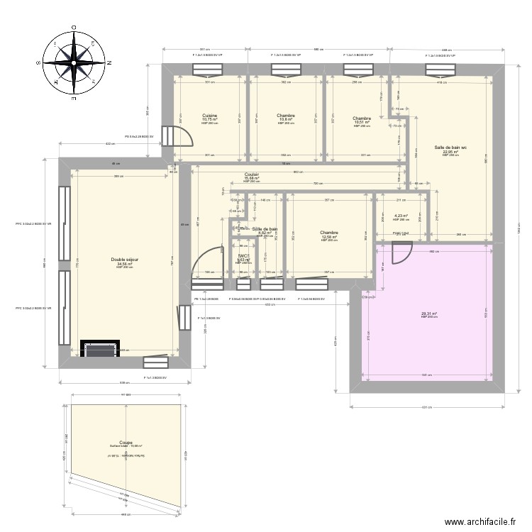 Arrive1. Plan de 0 pièce et 0 m2