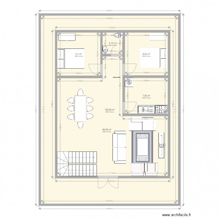 etage 01. Plan de 0 pièce et 0 m2
