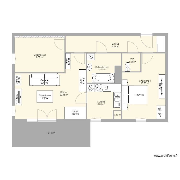 F3 MUSCAT lot 06 16. Plan de 0 pièce et 0 m2