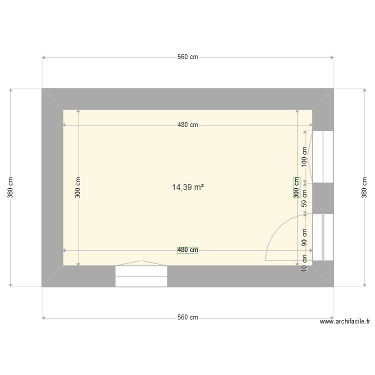 Cabane. Plan de 0 pièce et 0 m2