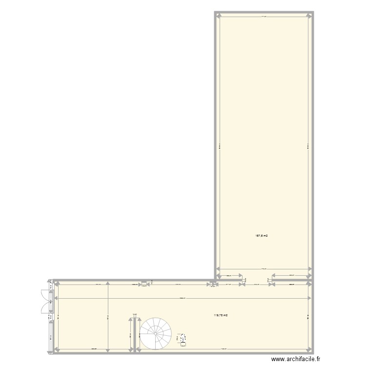 Plan Archi Avant 1. Plan de 0 pièce et 0 m2