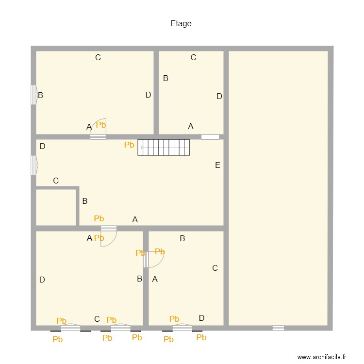 Croquis RAZAFIMANANTSOA Etage. Plan de 0 pièce et 0 m2