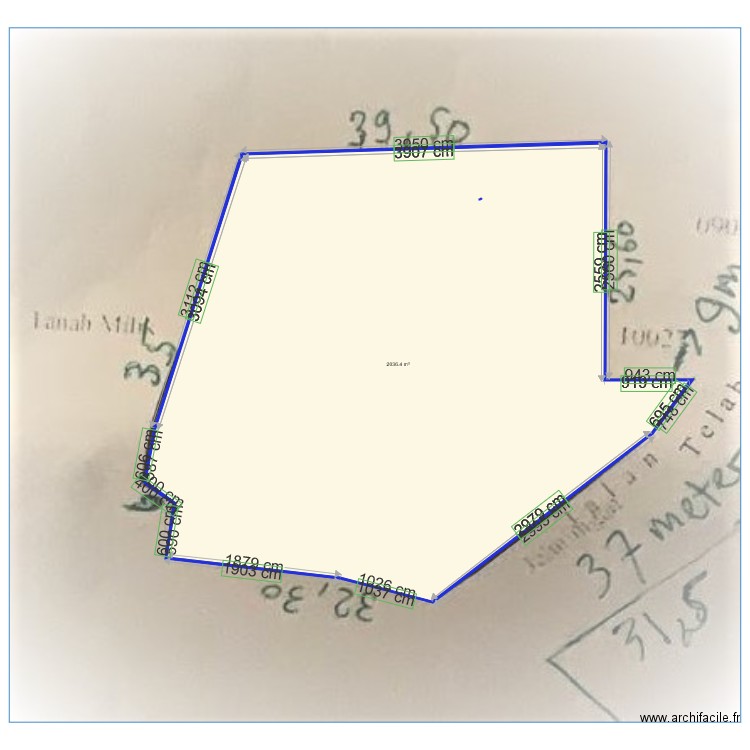 Terrain Bali Côté. Plan de 0 pièce et 0 m2