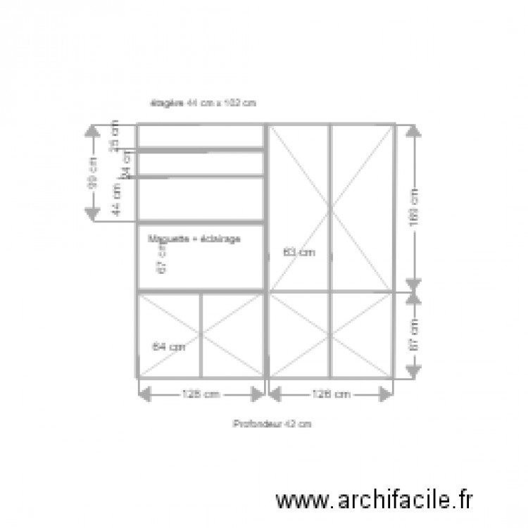 Niogret placard entrée en 40. Plan de 0 pièce et 0 m2