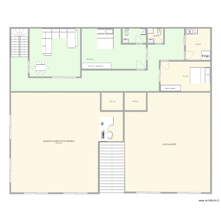 PROJET SALLE DE SPORT. Plan de 0 pièce et 0 m2