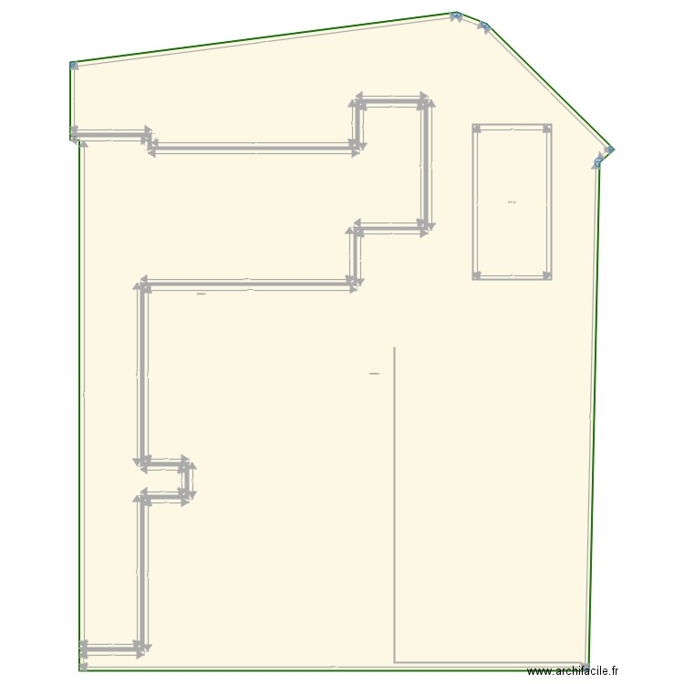 plan cadastre . Plan de 3 pièces et 1993 m2