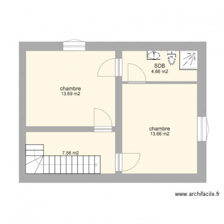 plan RONDY étage. Plan de 0 pièce et 0 m2