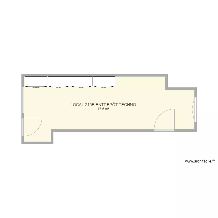 Local 215B entrep&ocirc;t techno pdc. Plan de 