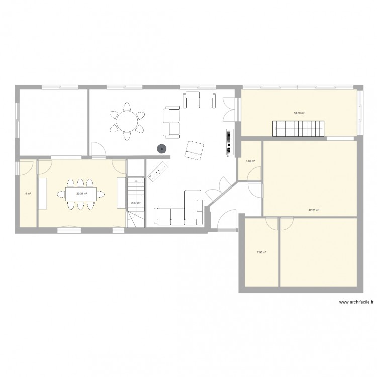 rez aulnes projet 007. Plan de 0 pièce et 0 m2